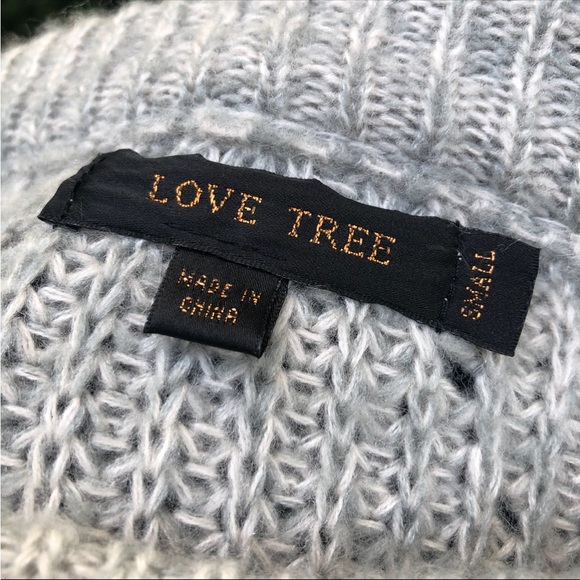 Knit Love Tree Sweater with Woven Sleeves - Picture 14 of 16